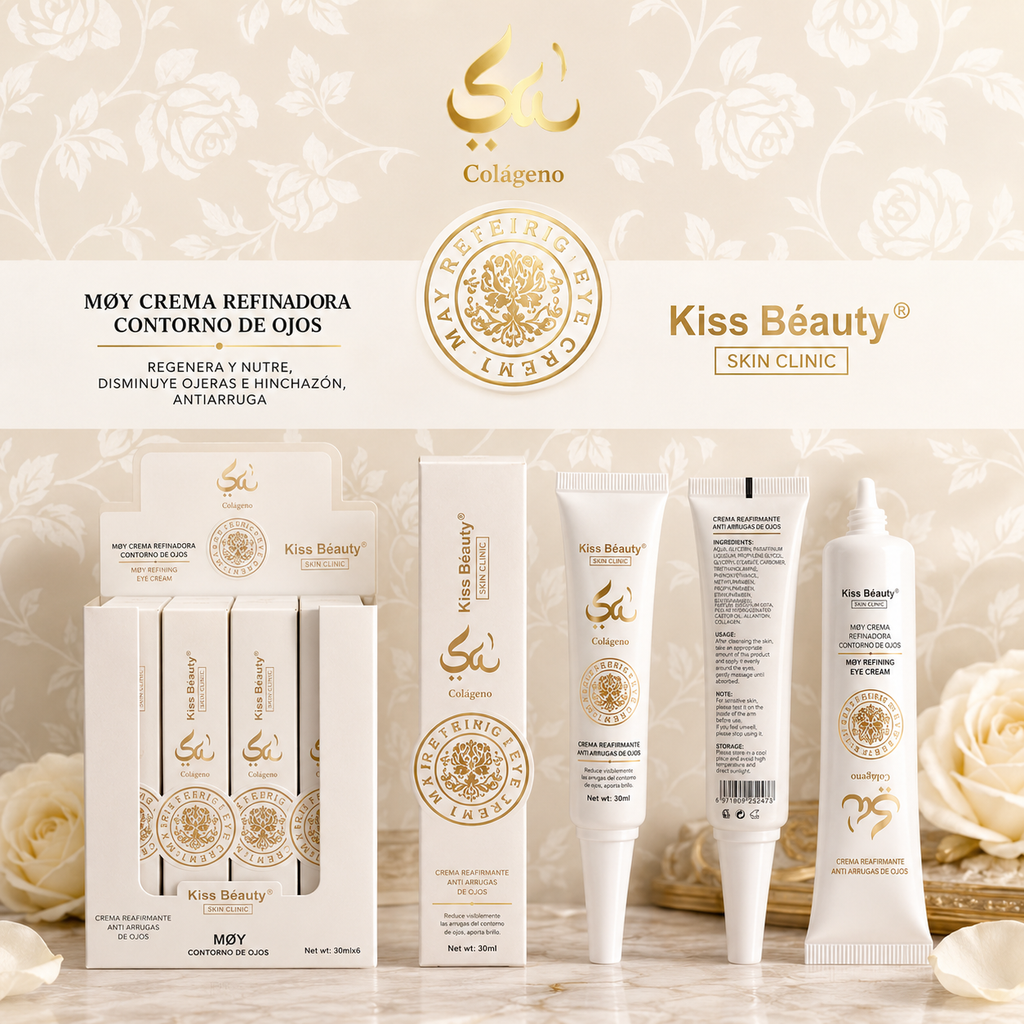 CONTORNO DE OJOS ESENCIA ÁRABE CON COLÁGENO 30ML – KISS BEAUTY (1 UD)